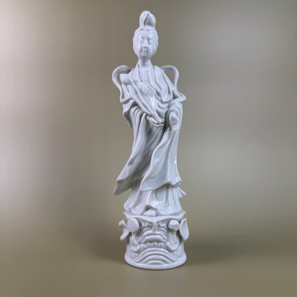 Vintage Homco Guanyin Porcelain Figurine #1426 | Made in Taiwan | White Glazed